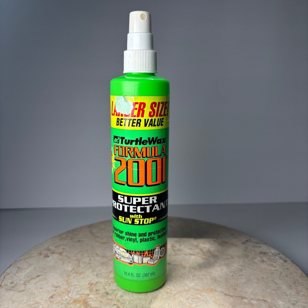 Turtle Wax Formula 2001 Super Protectant 10.4 oz Green UV Sun Stop Spray PARTIAL